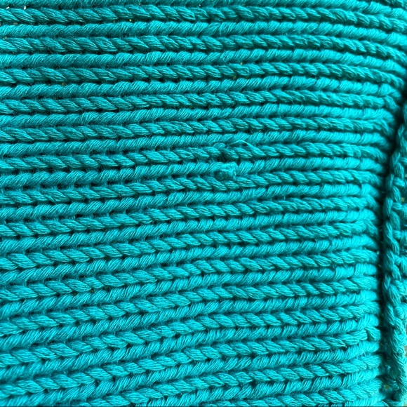 Moth Anthropologie Short Sleeved Teal Sweater - Picture 7 of 11